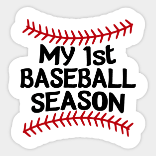 My First Baseball Season Sticker